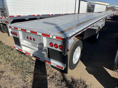 MAC 48x102 Aluminum Flatbed Trailer - Air Ride, Fixed Spread Axle