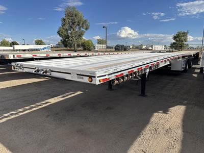 MAC 48x102 Aluminum Flatbed Trailer - Air Ride, Fixed Spread Axle