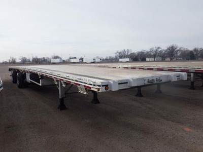 MAC 53x102 Aluminum Flatbed Trailer - Air Ride, Fixed Spread Axle