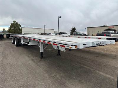 MAC 53x102 Aluminum Flatbed Trailer - Air Ride, Fixed Spread Axle