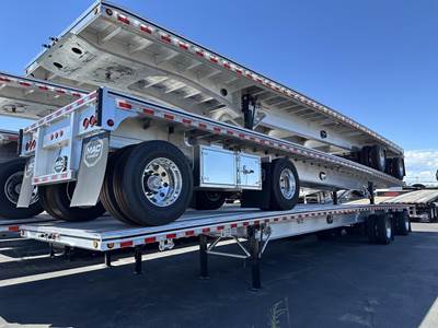MAC 48x102 Aluminum Flatbed Trailer - Air Ride, Fixed Spread Axle
