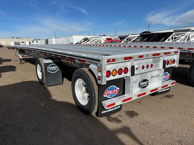 MAC 48x102 Aluminum Flatbed Trailer - Air Ride, Fixed Spread Axle