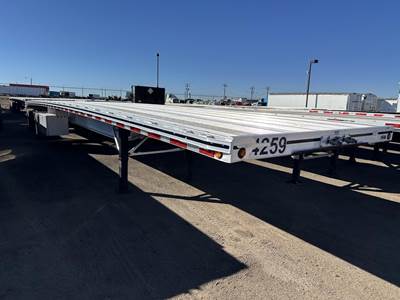 MAC 48x102 Aluminum Flatbed Trailer - Air Ride, Fixed Spread Axle