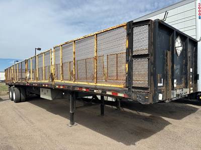Manac 48x102 Steel Flatbed Trailer - Air Ride, Sliding Axle