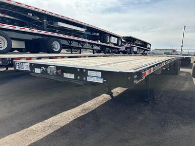 Manac 48x102 Steel Flatbed Trailer - Air Ride, Fixed Spread Axle