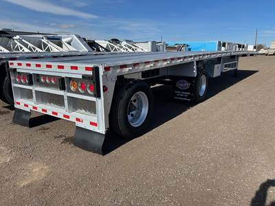 Reitnouer MaxMiser 48x102 Aluminum Flatbed Trailer - Air Ride, Fixed Spread Axle