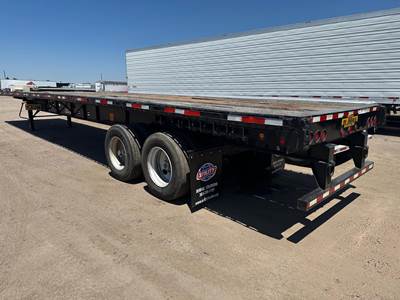 Transcraft 48x102 Steel Flatbed Trailer - Spring, Sliding Axle