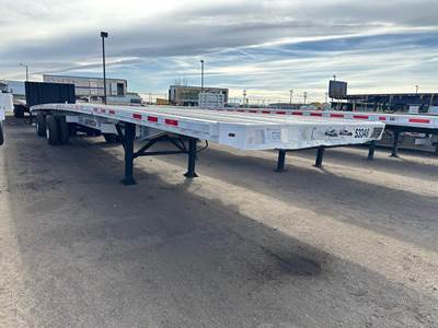 Transcraft 53x102 Aluminum Flatbed Trailer - Air Ride, Fixed Spread Axle