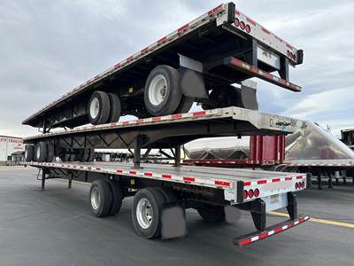Transcraft 53x102 Combination Flatbed Trailer - Air Ride, Sliding Axle