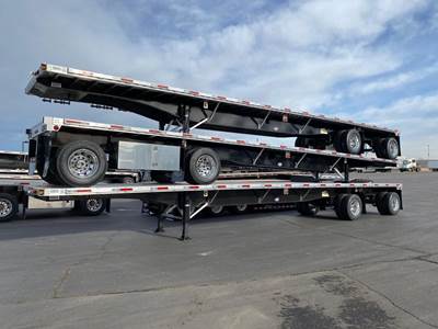 UTILITY 48x102 Combination Flatbed Trailer - Air Ride, Fixed Spread Axle