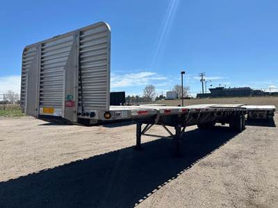 UTILITY 48x102 Combination Flatbed Trailer - Spring, Sliding Axle