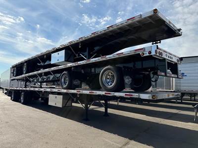 UTILITY 53x102 Combination Flatbed Trailer - Air Ride, Sliding Axle