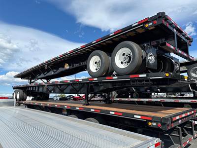 UTILITY 48x102 Steel Flatbed Trailer - Spring, Sliding Axle