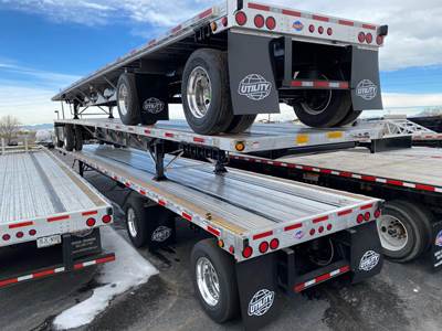 UTILITY 53x102 Combination Flatbed Trailer - Air Ride, Fixed Spread Axle