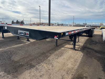 Wabash 48x102 Steel Flatbed Trailer - Air Ride, Sliding Axle