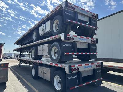 Wabash 48x102 Combination Flatbed Trailer - Air Ride, Fixed Spread Axle