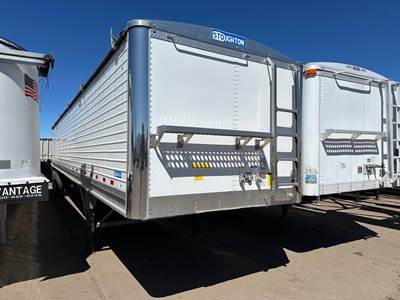 Stoughton 42x96 Combination Hopper / Grain Trailer - Air Ride, Fixed Axle