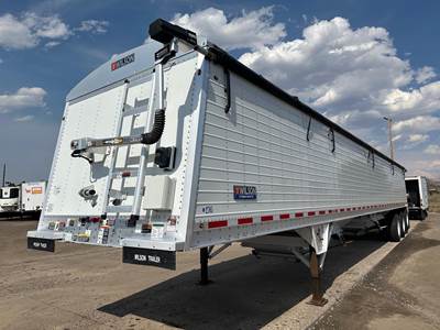WILSON TRI AXLE GRAIN HOPPER, AIR RIDE, 72" SIDES, ALUM W Hopper / Grain Trailer