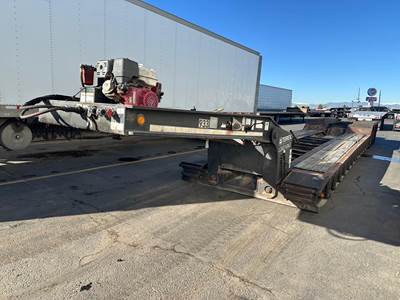 Load King 53x102 Tri Axle Steel Lowboy Trailer - Air Ride, Fixed Axle