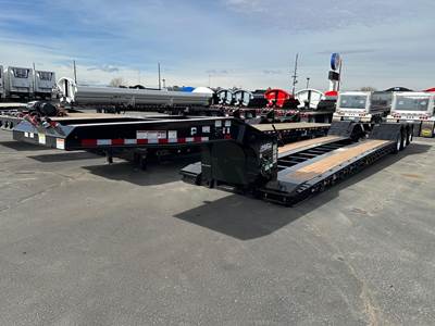 Load King 53x102 Tri Axle Steel Lowboy Trailer - Air Ride, Fixed Axle