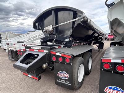 JET 40' AIR RIDE JET SIDE DUMP, ELECTRIC ROLLOVER TARP Tandem Axle Steel Side Dump Trailer - Air Ride, Fixed Axle