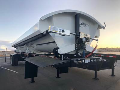 JET 40' AIR RIDE SIDE DUMP, 2-WAY VALVE, ELECTRIC ROLL Tandem Axle Steel Side Dump Trailer - Air Ride, Fixed Axle