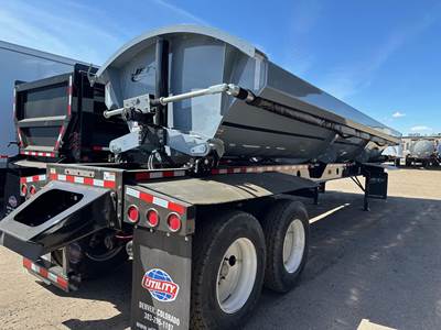 JET 40' AIR RIDE SIDE DUMP, 2-WAY VALVE, ELECTRIC TARP Tandem Axle Steel Side Dump Trailer - Air Ride, Fixed Axle