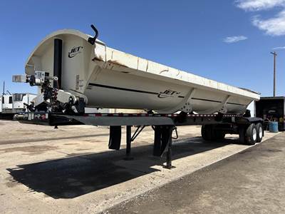 JET 40' AIR RIDE SIDE DUMP, 2-WAY VALVE, ELECTRIC TARP Tandem Axle Steel Side Dump Trailer - Air Ride, Fixed Axle