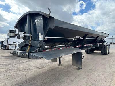 JET 40' JET AIR RIDE SIDE DUMP, ELECTRIC TARP, PUSH BL Tandem Axle Steel Side Dump Trailer - Air Ride, Fixed Axle