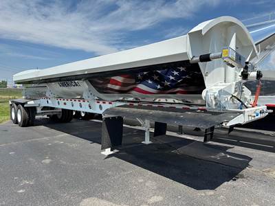 JET 40x102 Tandem Axle Steel Side Dump Trailer - Air Ride, Fixed Axle