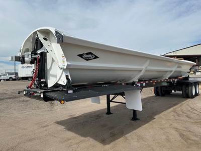 SmithCo 40' SMITHCO AIR RIDE SIDE DUMP, 6" HD CYLINDERS Tandem Axle Steel Side Dump Trailer - Air Ride, Fixed Axle