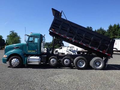 Peterbilt 386 Dump Truck - Caterpillar 430HP, 13 Speed Manual, 17' Dump