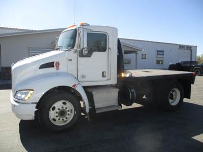 Kenworth T370 12 ft Flatbed Truck - 300HP, 6 Speed Allison Rds Automatic