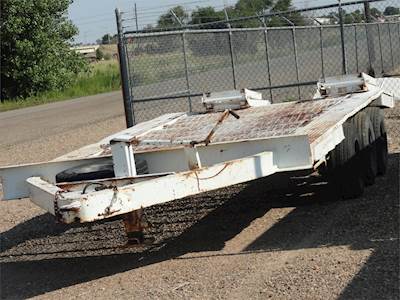 Equipment trailer, 3 axle with ramps