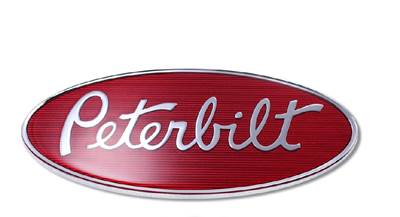 PETERBILT NAMEPLATE-PB LOGO 12" 20-19279 BROKEN TAB