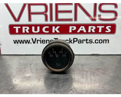 Used Peterbilt Water Temp Gauge, Black Bezel, Part # Q43-6009-1B0