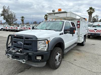 2012 Ford F550 Crew Cab Flatbed Truck