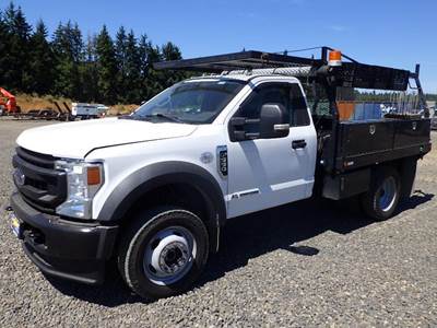 2020 Ford F-550 9' Flatbed Truck