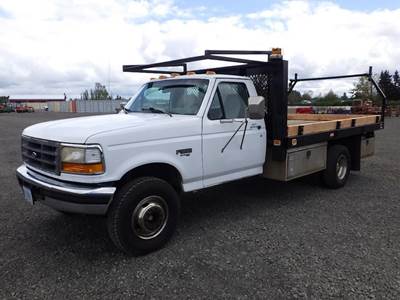 1997 Ford F-Superduty 12' Flatbed Truck