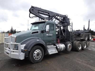 2019 Kenworth T880 4-Axle Self Loading Log Truck