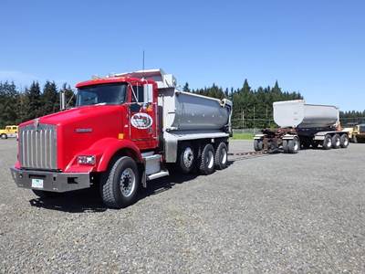 1999 Kenworth T800 3-Axle 15' Transfer Dump Truck