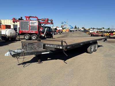 2012 HaulRite 8522 T/A Flatbed Trailer