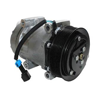 New Ac Compressor 8 Groove Voltage: 12 Sanden Style 4493, 4733 & 4892 Clutch