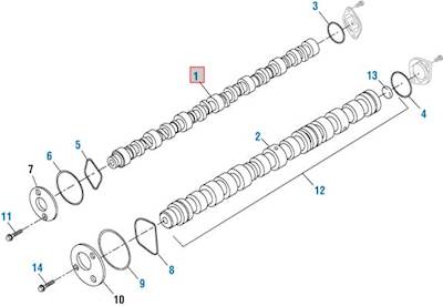 Cummins ISX Camshaft