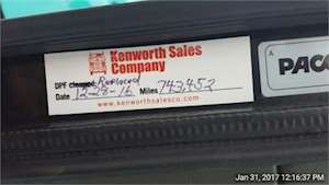 Kenworth T660 DPF Filter