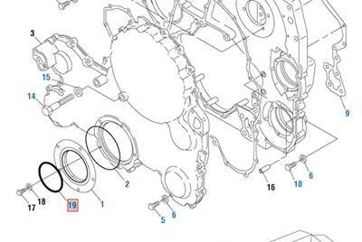 New Caterpillar C12 Front Main Exciter Sleeve Seal, Part # 336038