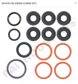 New Caterpillar Head O-Ring Kit for 3176/C10/C11/C12/C13 Engines, Part # 331410-155
