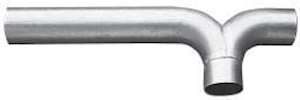 5" Y With Long End Fits Many Freightliner Models Comes Aluminized