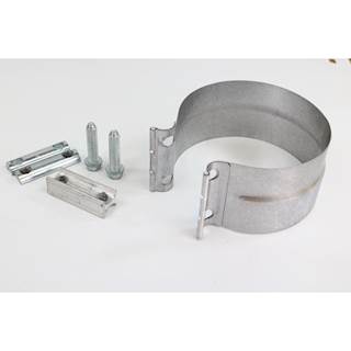 New 5" Stainless Lap Joint Clamp Fits Many Applications, Double Bolt Design