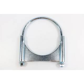 New 5" Guillotine Exhaust Clamp. U-Bolt Style. Zinc Material